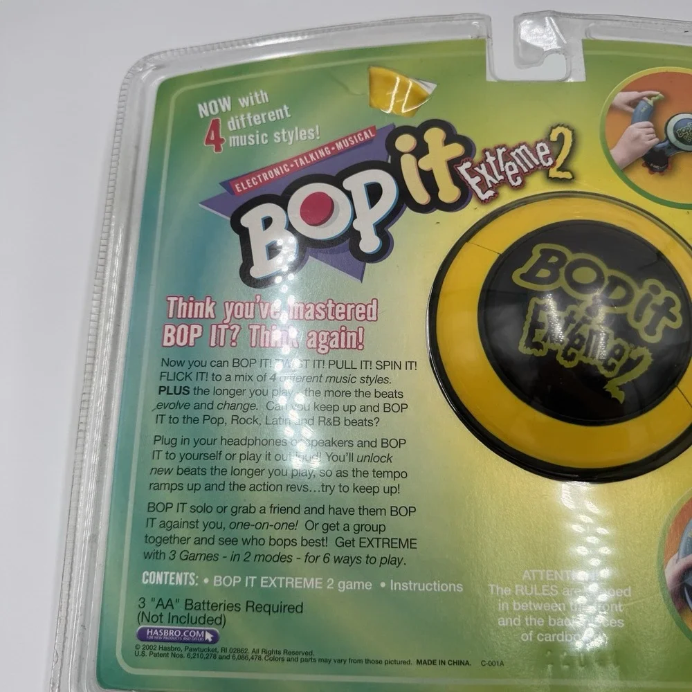 2002 Hasbro Bop It Extreme 2 Electronic Game 40940 NEW SEALED NOS Vintage Y2K